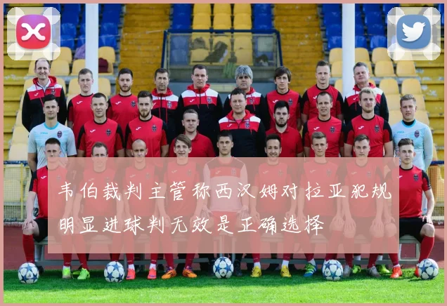 韦伯裁判主管称西汉姆对拉亚犯规明显进球判无效是正确选择